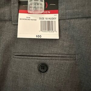 Boys size 10 Husky Van Heusen Charcoal Gray Pants